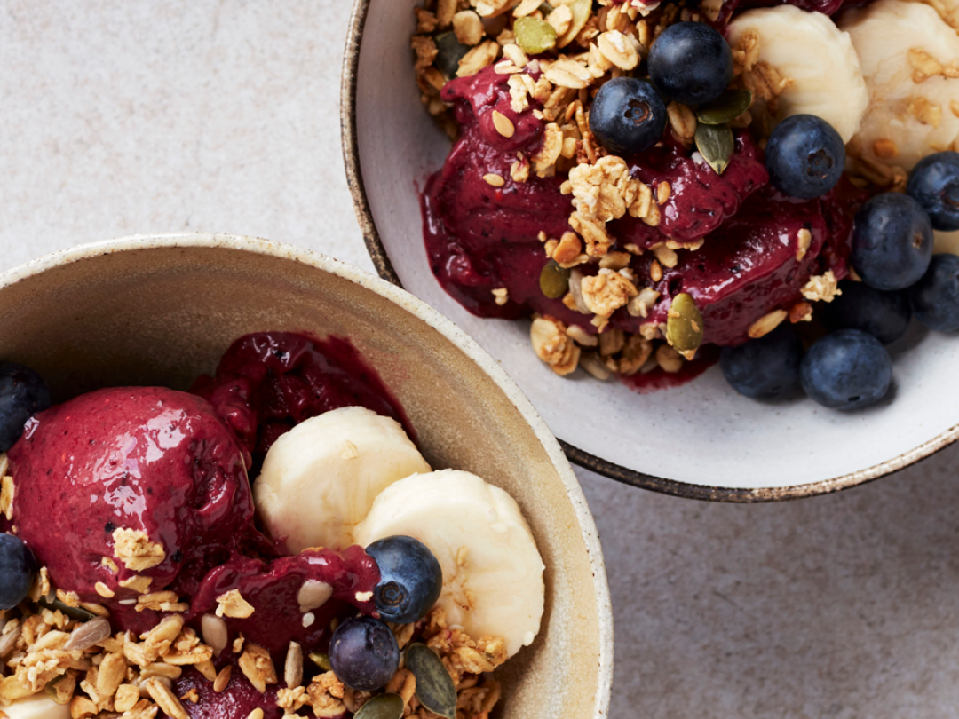 Healthy Breakfast With Frozen Berries